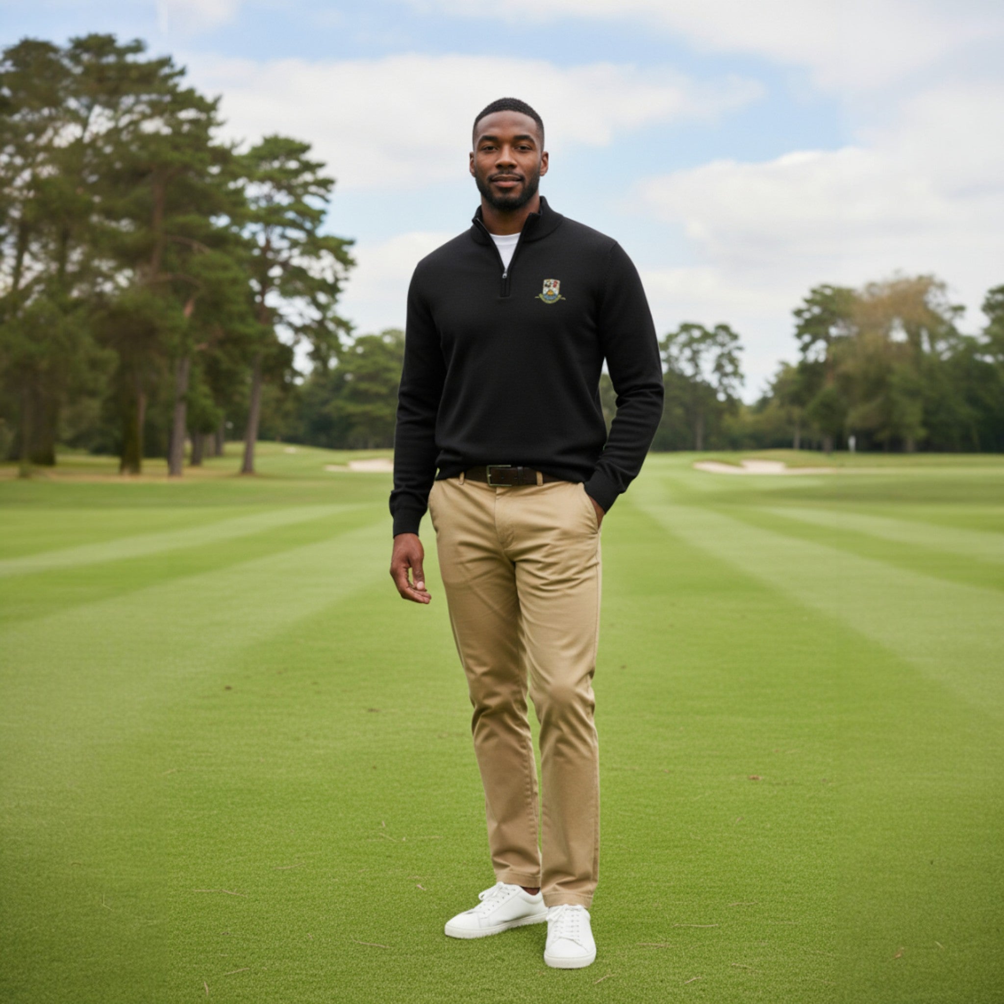 Salcombe Golf - Premium 1/4 Zip Neck Sweater